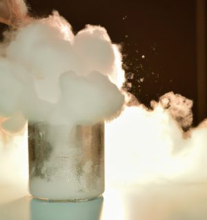 liquid nitrogenx vapour metal container cold